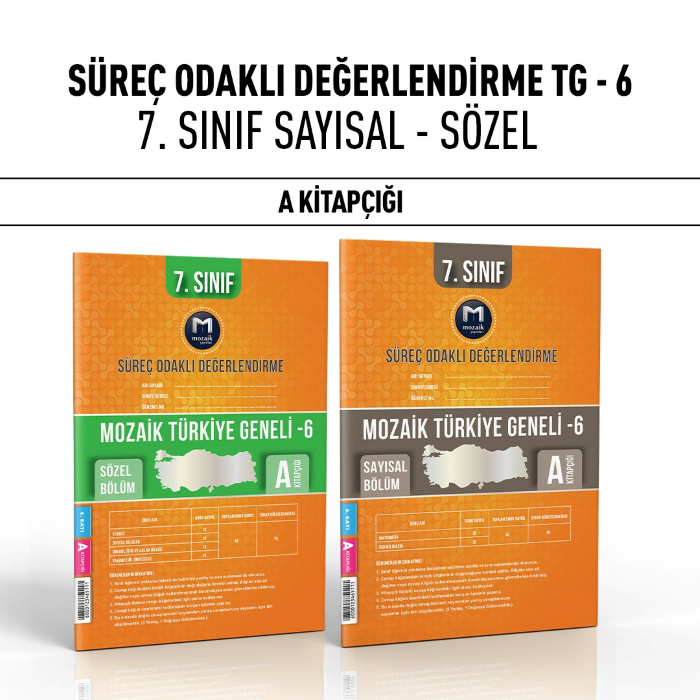MOZAİK 07.SINIF TÜRKİYE GENELİ SAY/SÖZ 6-A -24-25